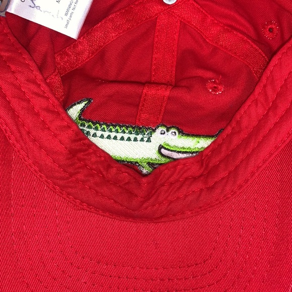 Punta Gorda FL Alligator Baseball Hat Kids Adjustable Red Strapback Cap - Picture 13 of 15